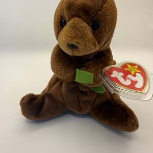 Ty Beanie Baby Seaweed the Otter 1996 Retired Plush Stuffed Animal with Tag